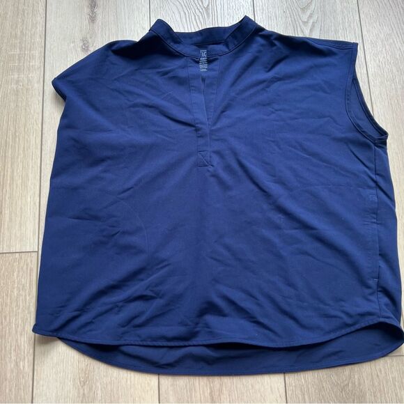 Figs Rafaela Oversized Mandarin Collar Short Sleeve Scrub Top Size XXL - Picture 9 of 16